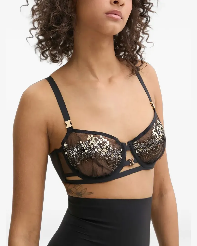 Chantelle BH mit Pailletten - Schwarz Schwarz