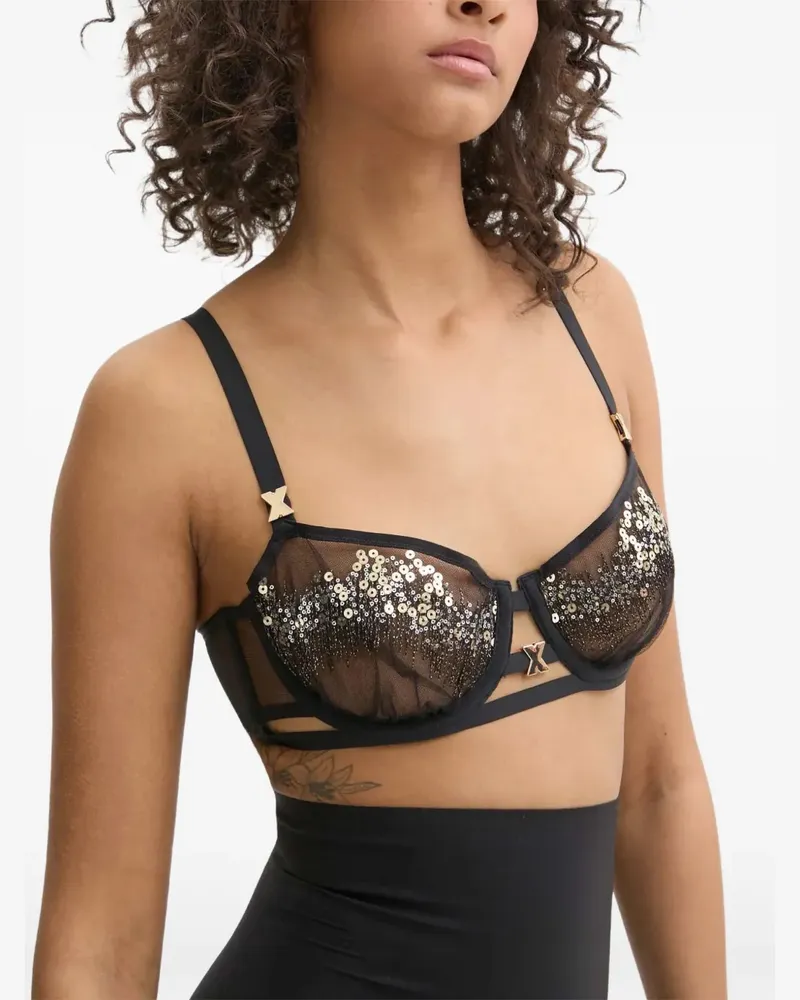 Chantelle BH mit Pailletten - Schwarz Schwarz