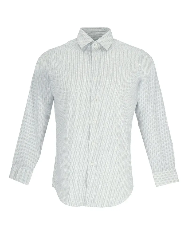 Scotch&Soda Hemd mit geometrischem Print - Weiß Weiß