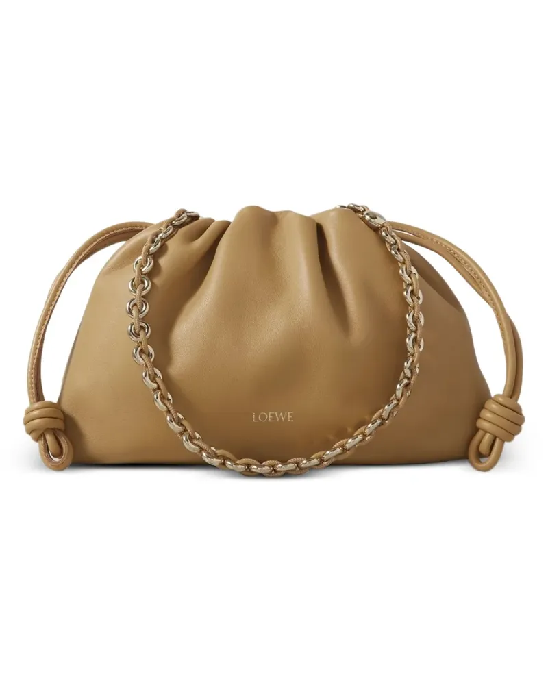 Loewe Mittelgroße Flamenco Schultertasche mit Kettenriemen - Gelb Gelb