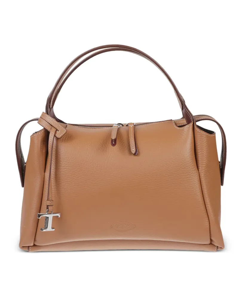 TOD'S Tote Bag mit Anhänger - Nude Nude
