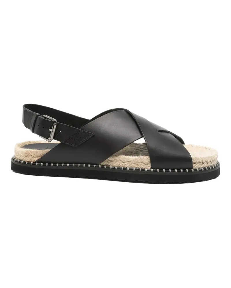 Castañer crossover-strap slingback sandals - Schwarz Schwarz