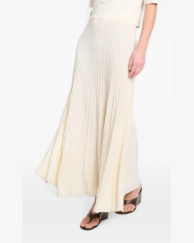 TWP pleated midi skirt - Nude Nude