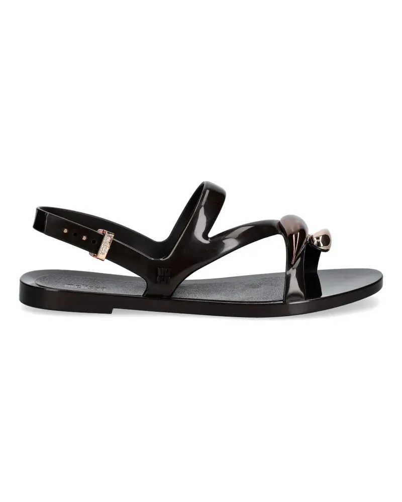 Melissa buckle-fastening metallic-detail sandals - Schwarz Schwarz