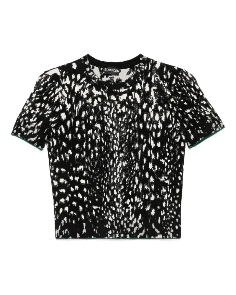 Tom Ford Iynx Pullover aus Jacquard - Schwarz Schwarz