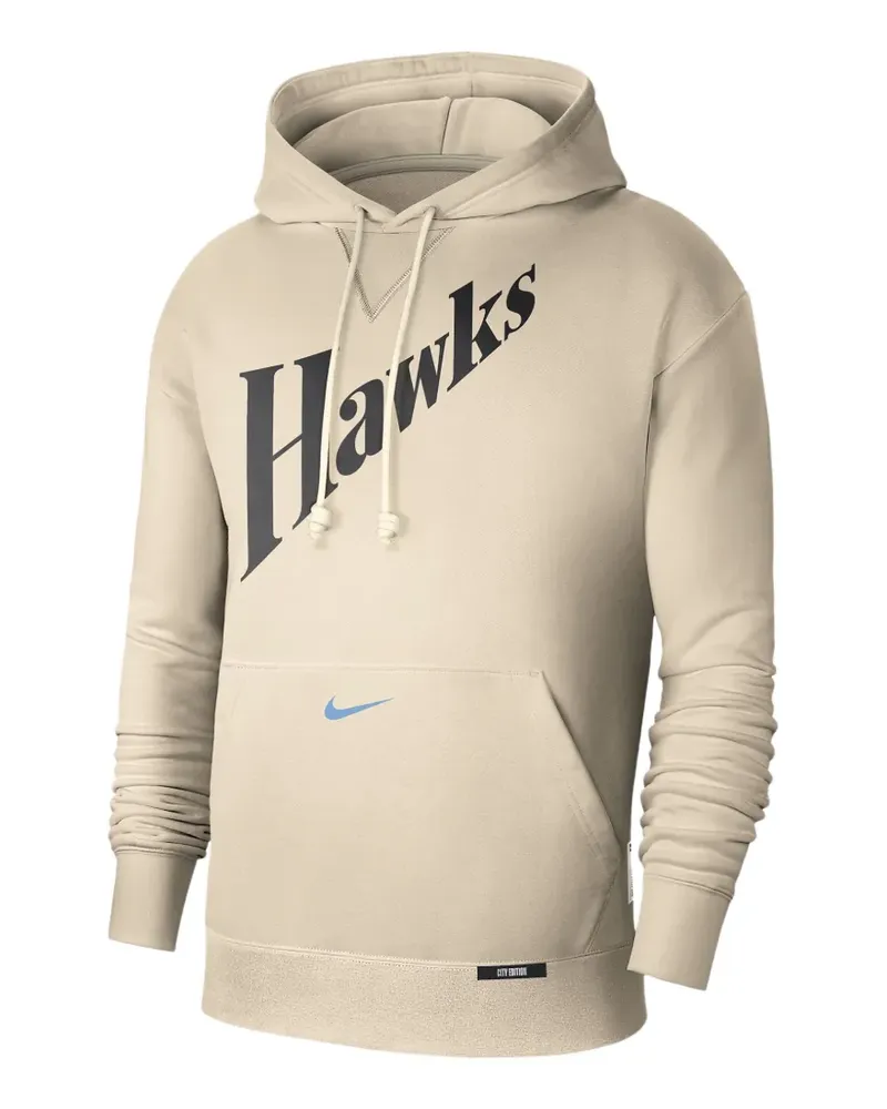 Nike NBA Hawks Dri-Fit Standard Issue hoodie - Nude Nude