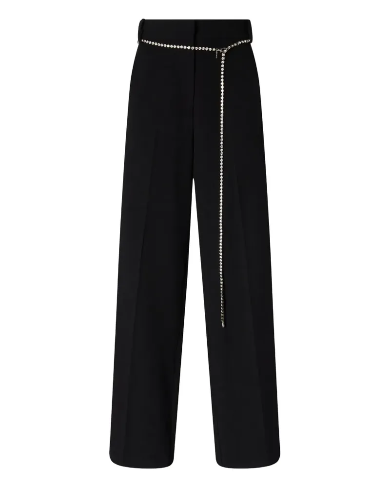 Pinko Hose mit Perlengürtel - Schwarz Schwarz