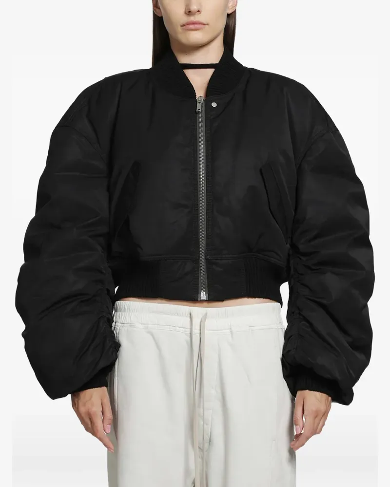Rick Owens Secchia cropped bomber jacket - Schwarz Schwarz