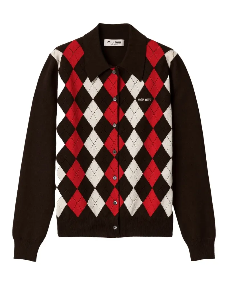 Miu Miu cashmere cardigan - Braun Braun
