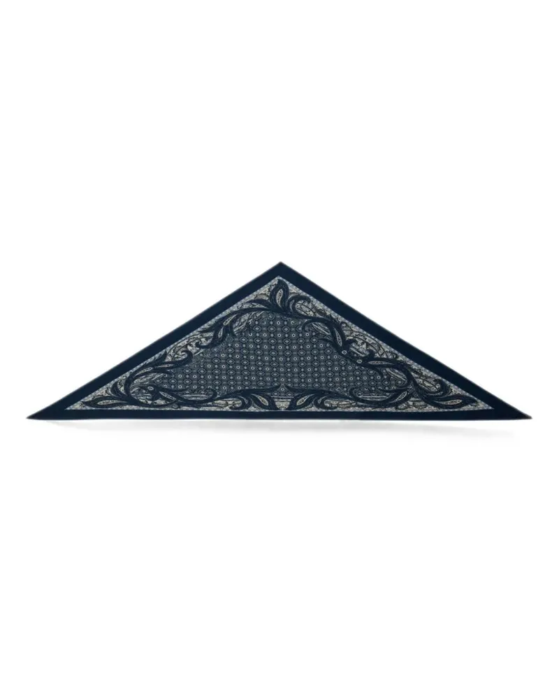 Etro triangular scarf - Blau Blau