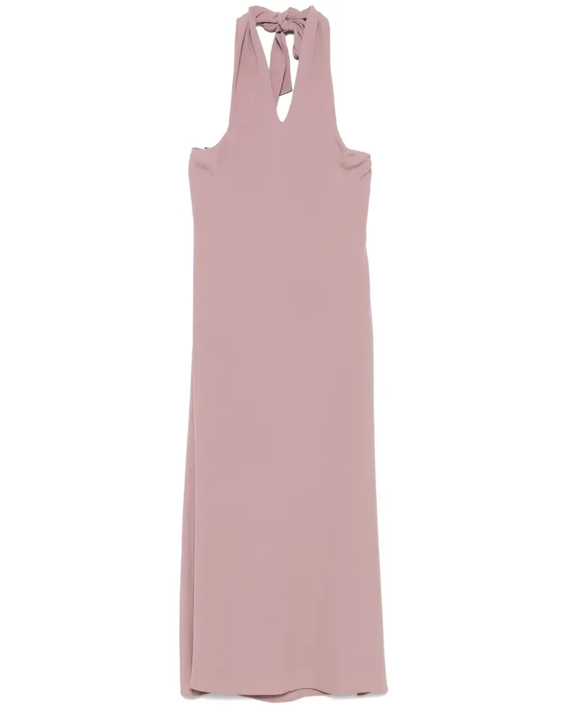 Federica Tosi Mittellanges Kreppkleid - Rosa Rosa