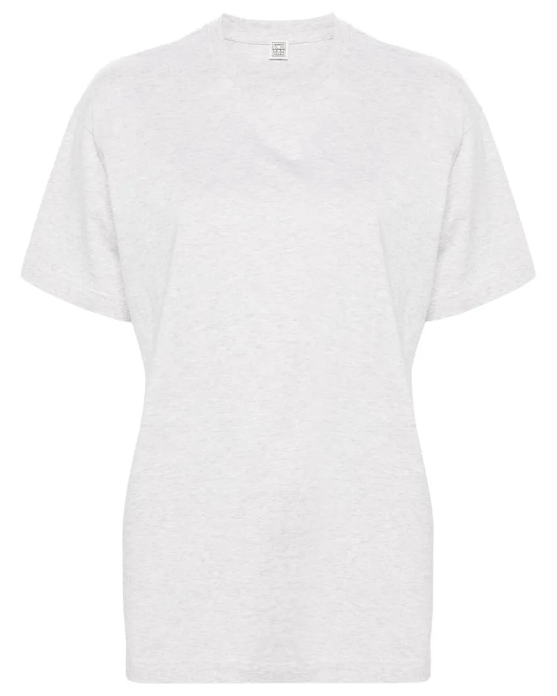 Totême Meliertes T-Shirt - Grau Grau