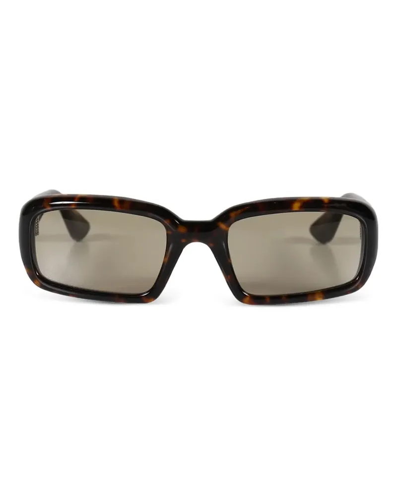 Port Tanger Mektoub eckige Sonnenbrille in Schildpattoptik - Braun Braun