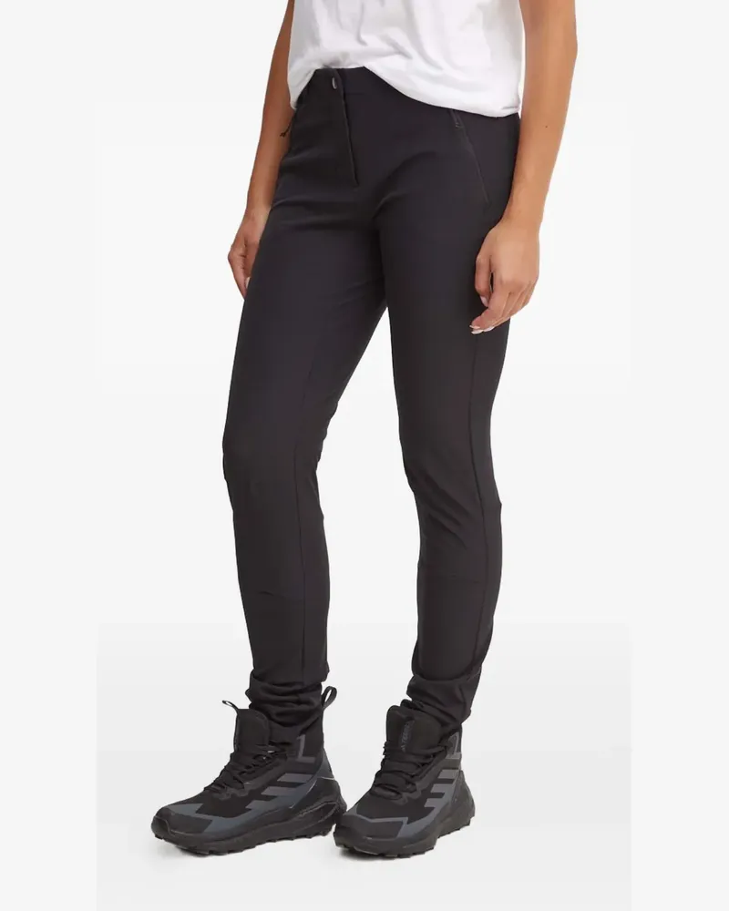 Jack Wolfskin logo-print performance trousers - Schwarz Schwarz