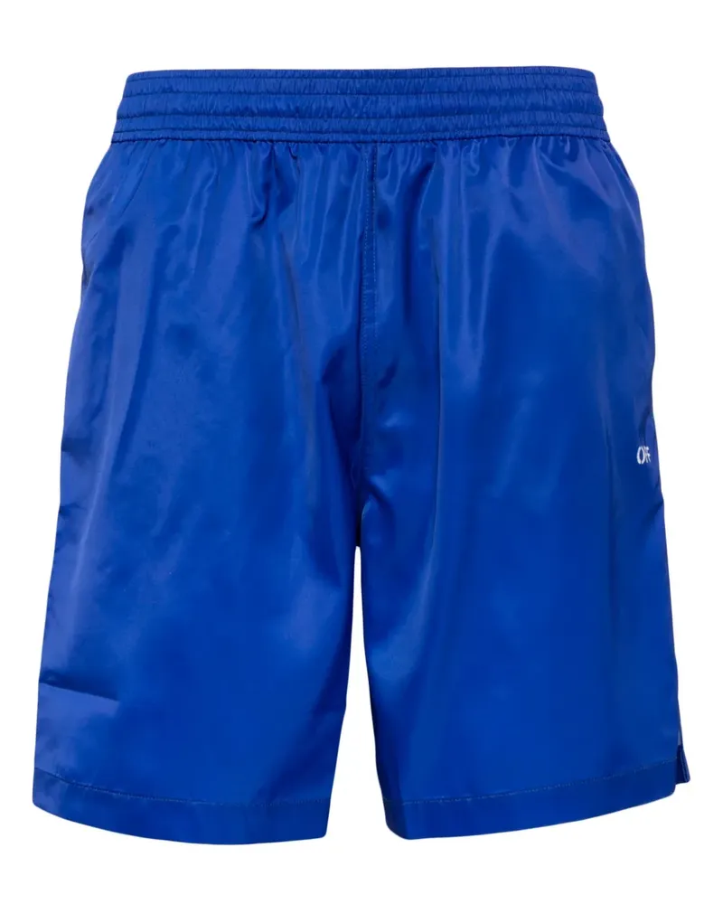 OFF-WHITE Scribble Diags Badeshorts mit Stretchbund - Blau Blau