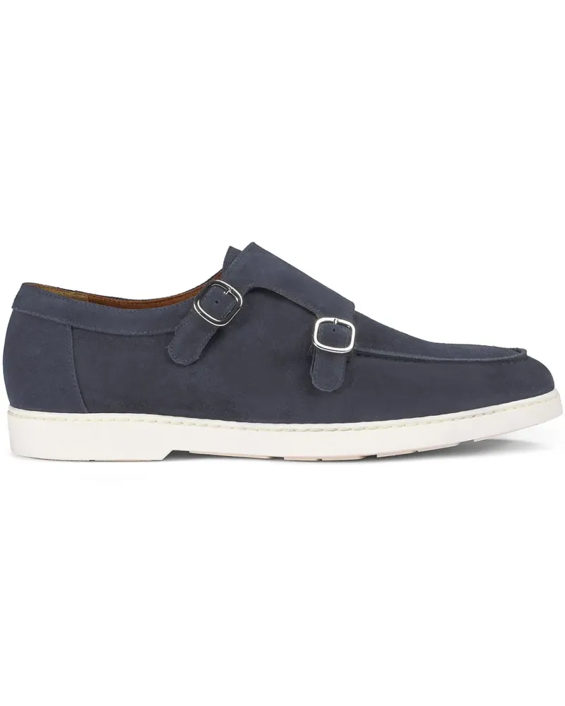 Doucal´s Monk-Schuhe aus Wildleder - Blau Blau