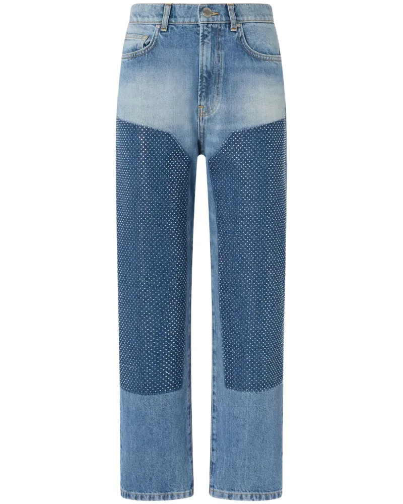 Pinko Gerade Jeans mit Applikation - Blau Blau