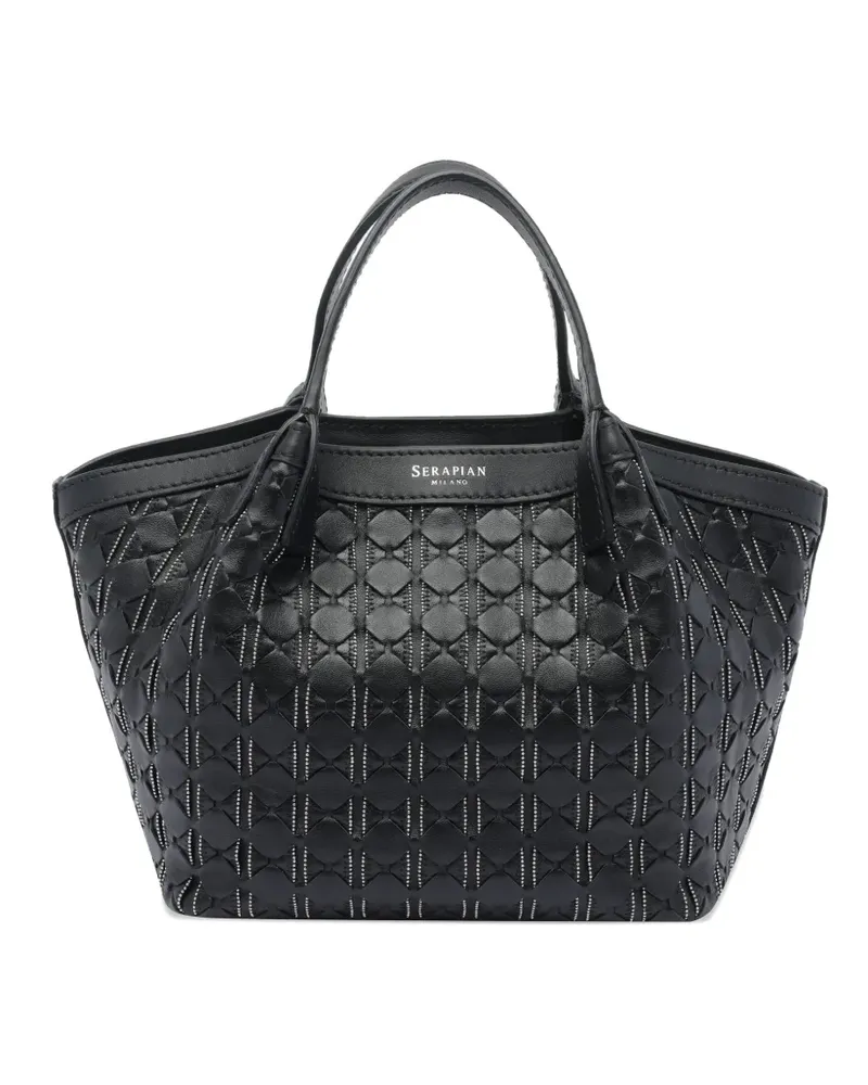 Serapian Mini Secret Handtasche - Schwarz Schwarz