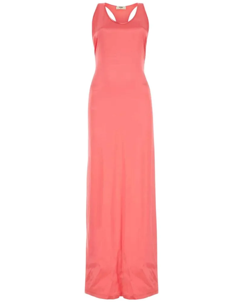 Fendi Maxikleid aus Satin - Rosa Rosa