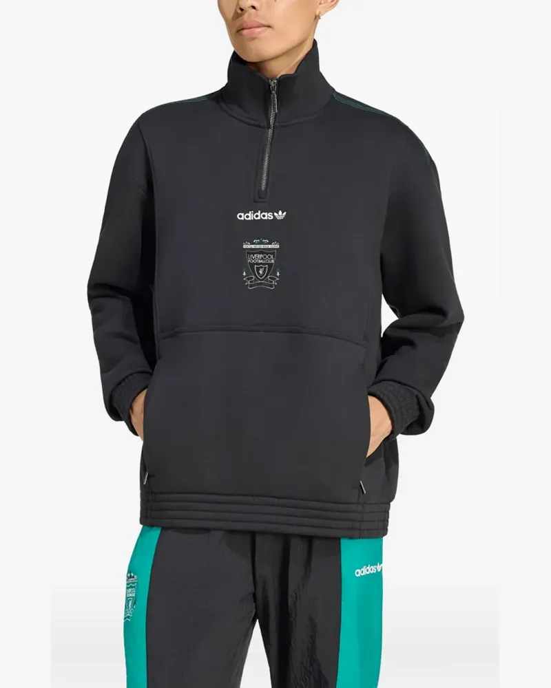 adidas Liverpool FC EQT half-zip sweater - Schwarz Schwarz