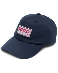 Kenzo Baseballkappe mit Logo-Patch Blau