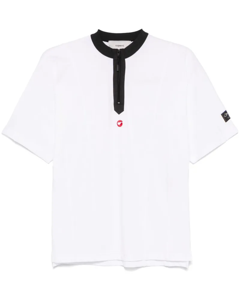 COPERNI T-Shirt mit kurzem Reißverschluss - Weiß Weiß