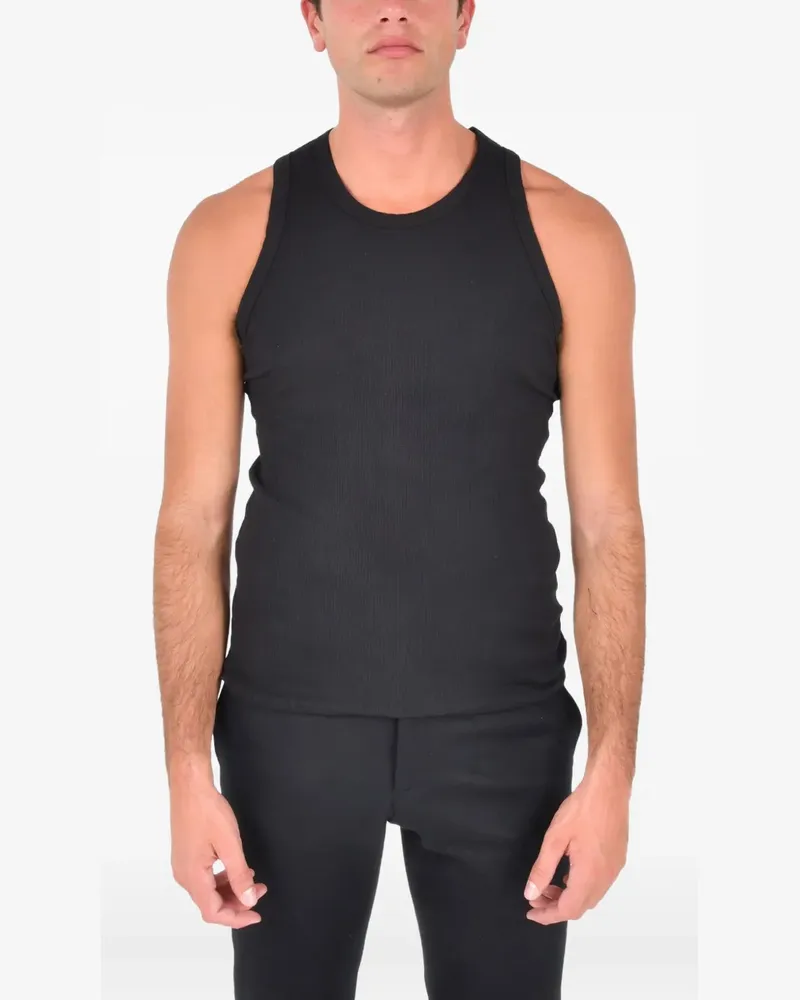 James Perse Geripptes La Skate Tanktop - Schwarz Schwarz