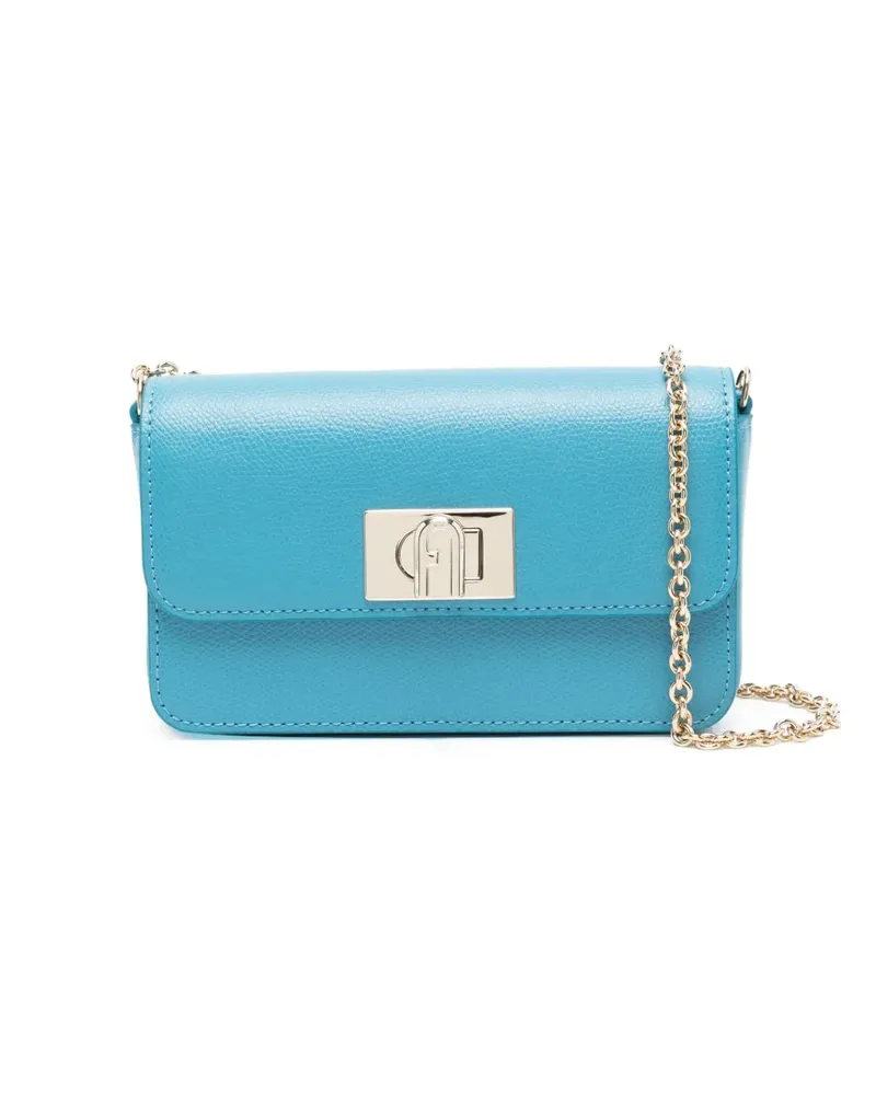 Furla Umhängetasche mit Drehverschluss - Blau Blau