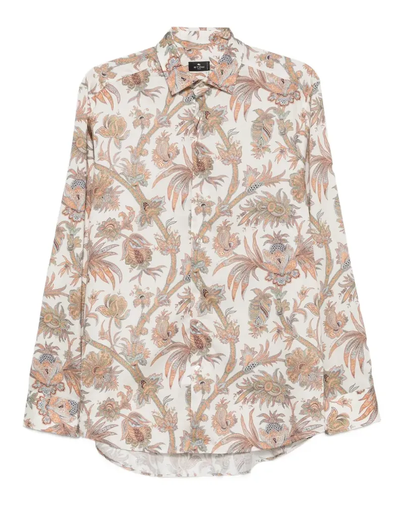 Etro paisley-print long-sleeve shirt - Nude Nude
