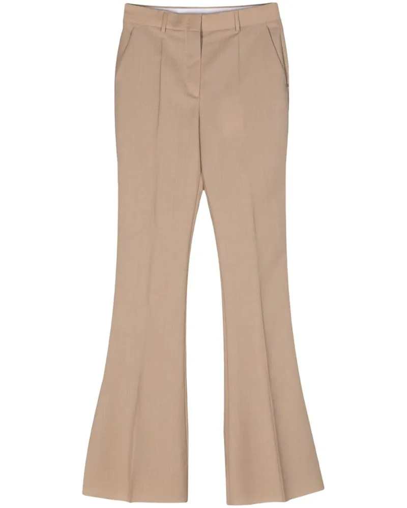 SPORTMAX Ausgestellte High-Waist-Hose - Nude Nude