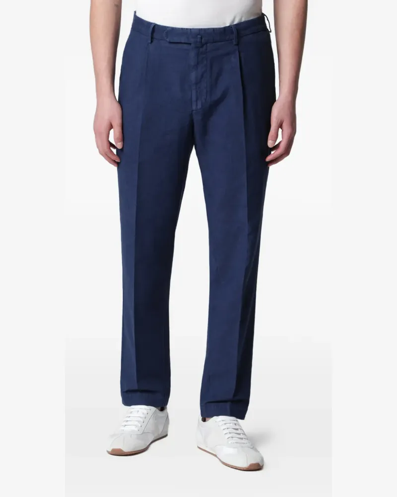Biagio Santaniello Arechi pleated trousers - Blau Blau