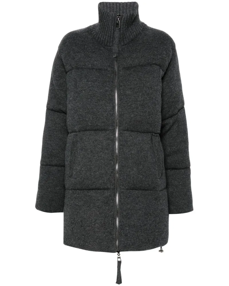 P.A.R.O.S.H. P.A.R.O H. Steppmantel aus Wolle - Grau Grau