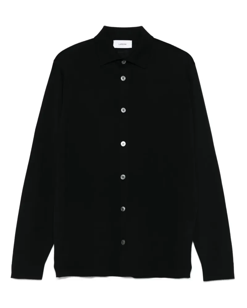 LARDINI Gestricktes Hemd - Schwarz Schwarz