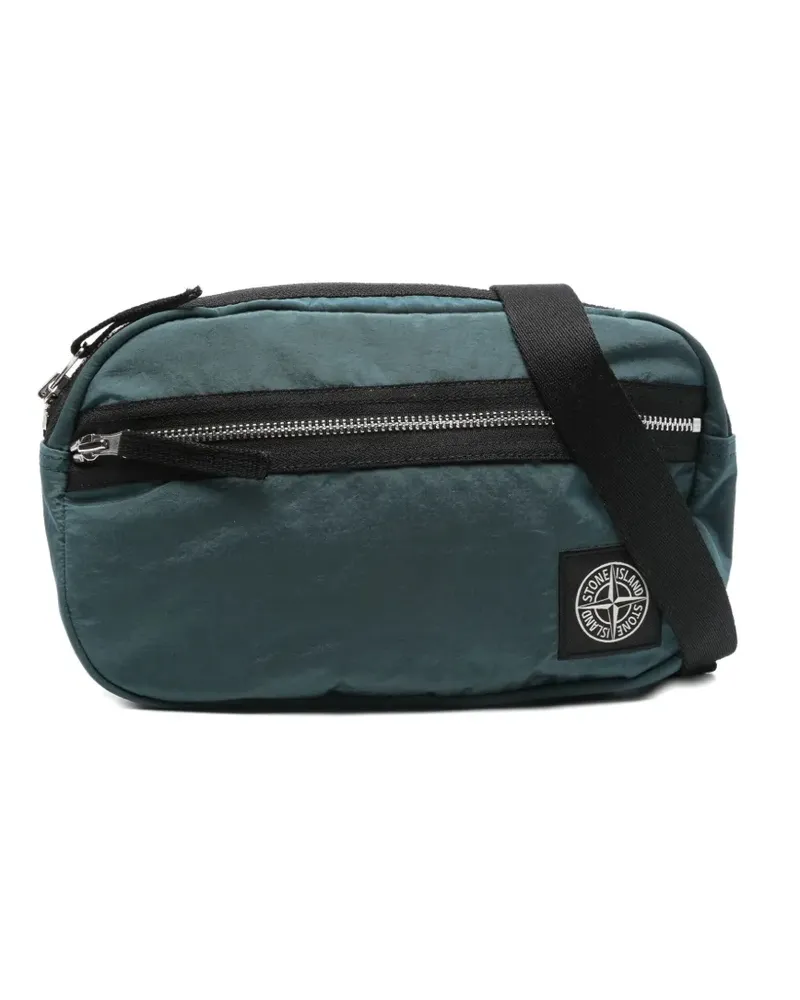 Stone Island Gürteltasche mit Kompass-Patch - Blau Blau