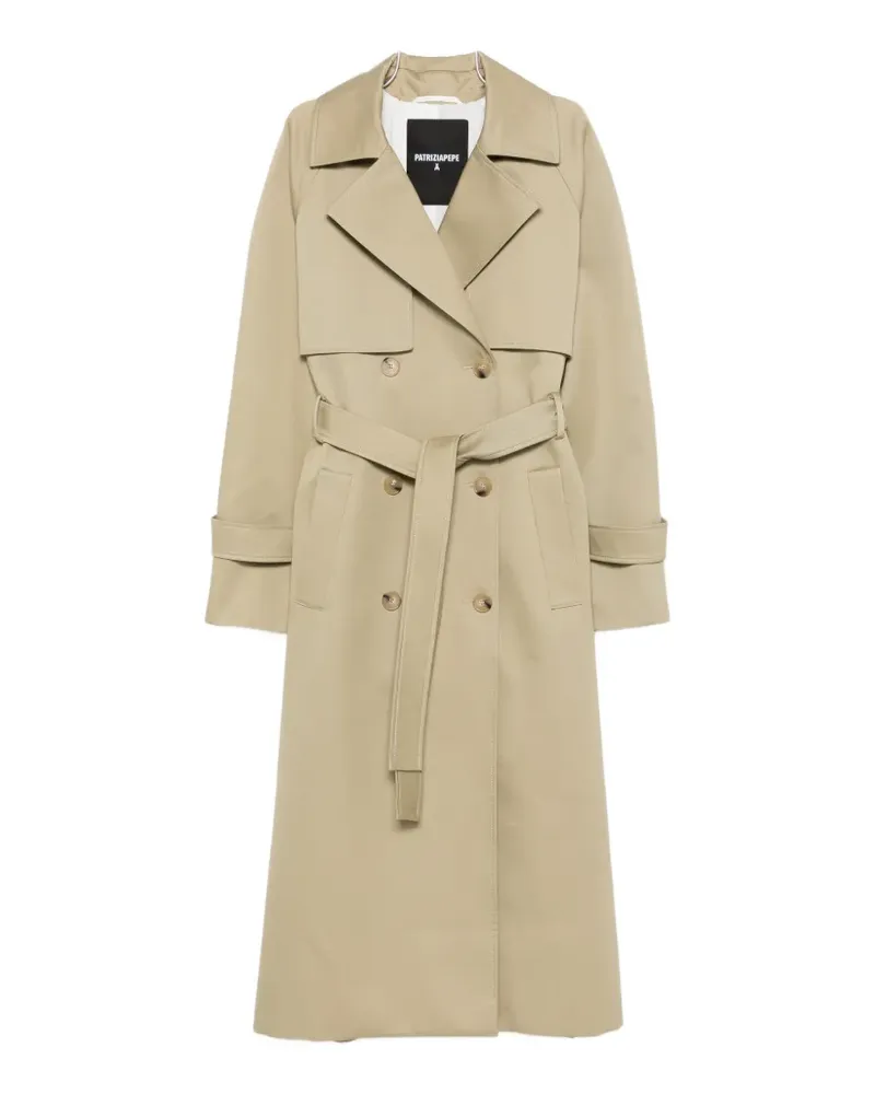 Patrizia Pepe cotton trench coat - Nude Nude