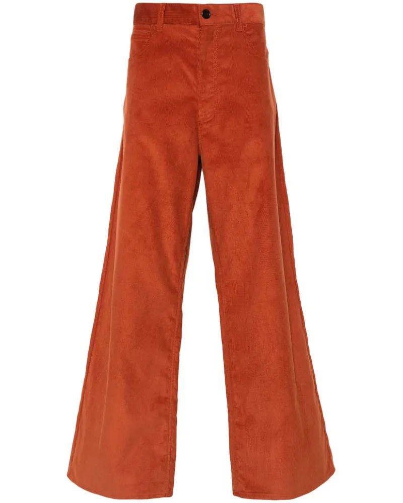 Marni Ausgestellte Cordhose - Orange Orange