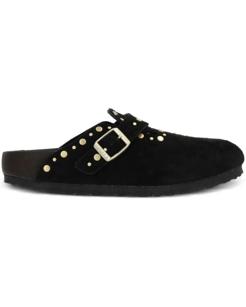 Birkenstock Boston Rivet Border Mules - Schwarz Schwarz