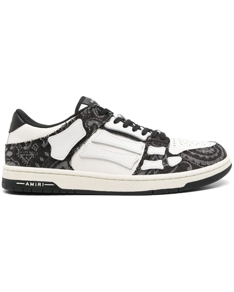Amiri Bandana Denim Sneakers - Schwarz Schwarz