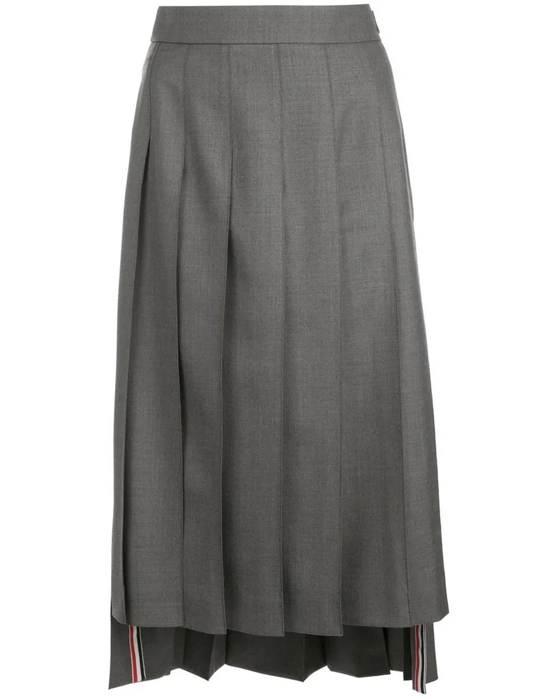 Thom Browne Rock mit Falten - Grau Grau