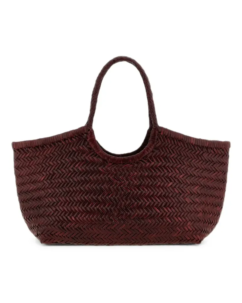 Dragon Diffusion big Nantucket woven leather shoulder bag - Rot Rot