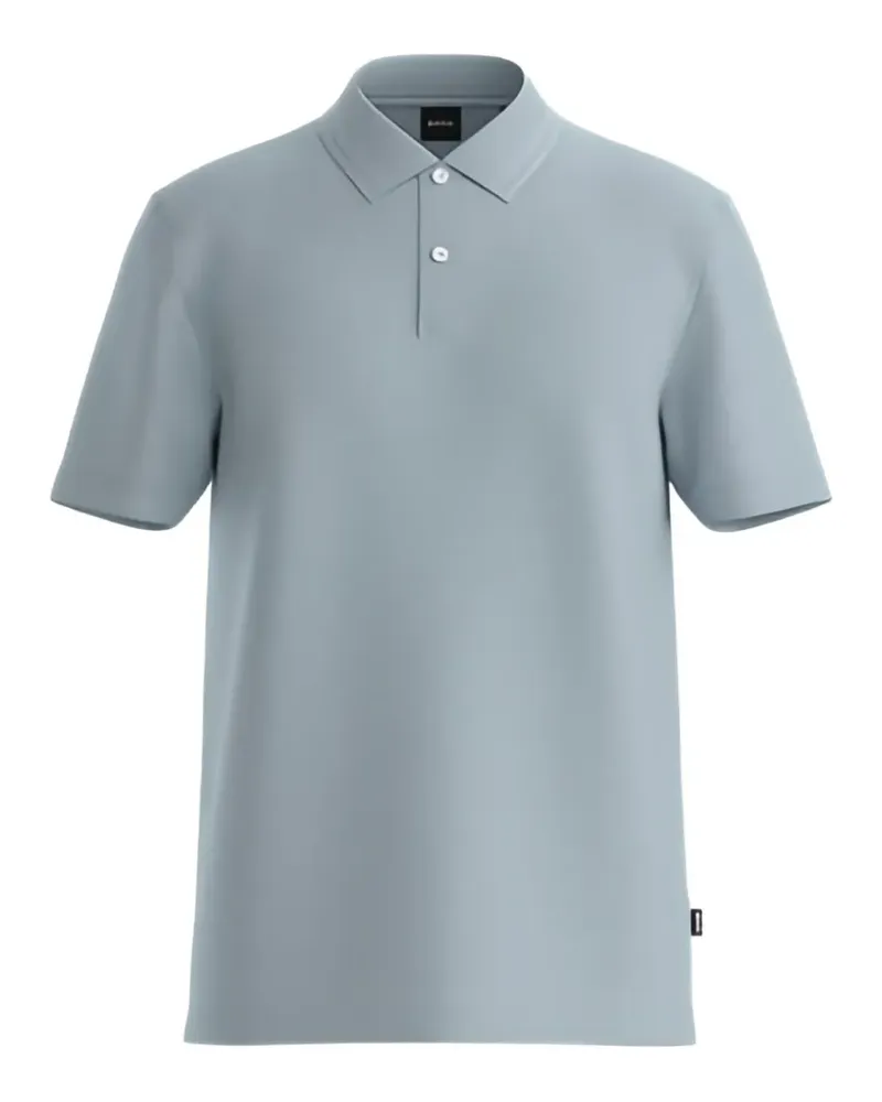 HUGO BOSS Poloshirt mit Jacquardmuster - Blau Blau