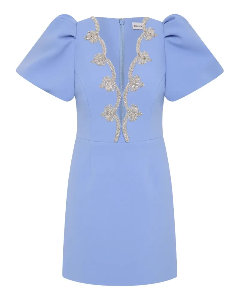 Rebecca Vallance Kleid mit Puffärmeln - Blau Blau