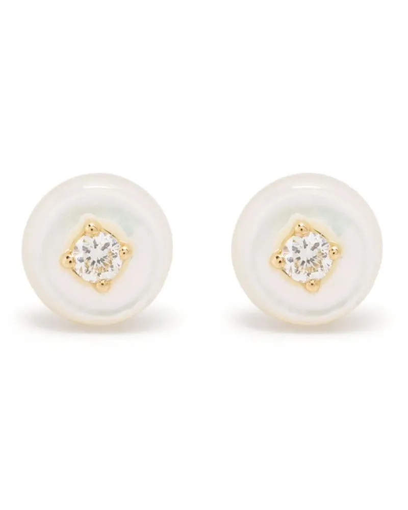Fernando Jorge 18kt Gelbgoldohrstecker mit Diamanten Gold