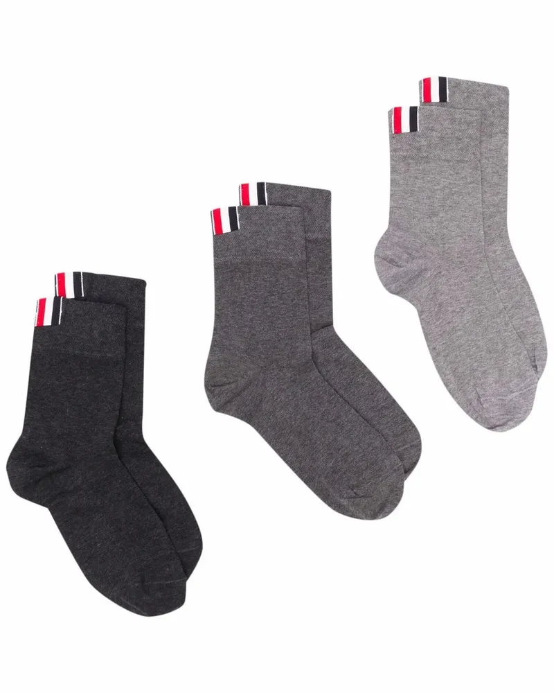 Thom Browne Klassische Socken - Grau Grau
