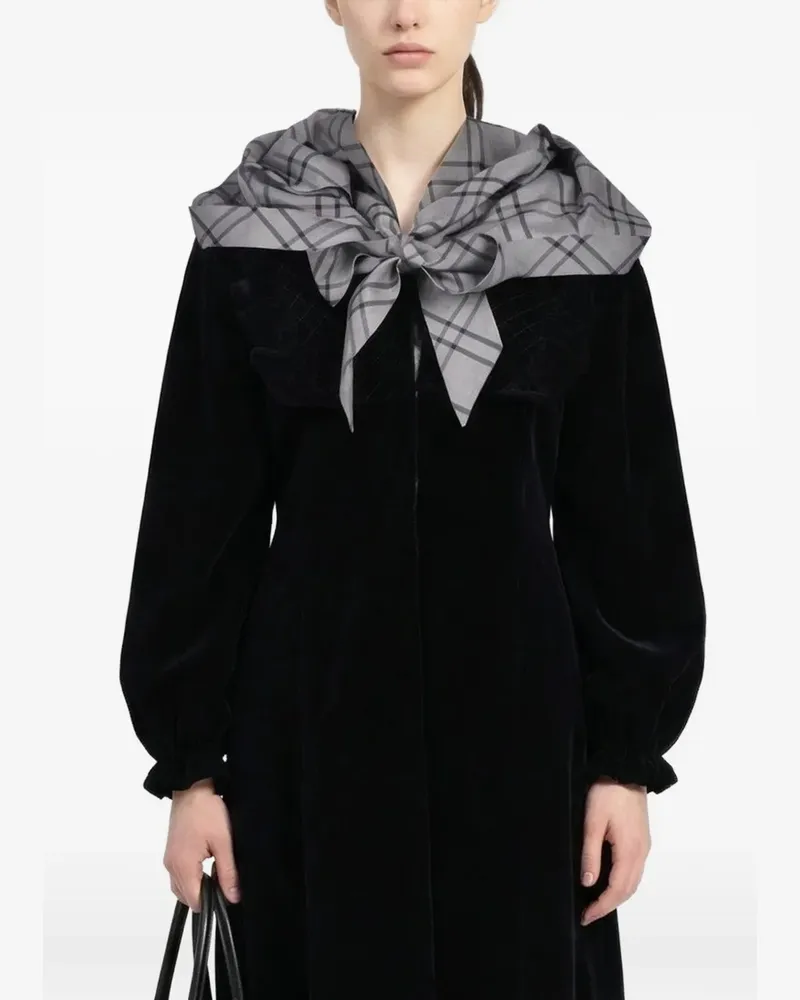 Maison Margiela puff-sleeve cotton coat - Schwarz Schwarz