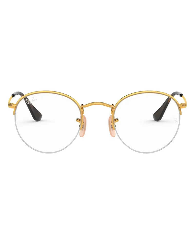 Ray Ban Brille mit rundem Gestell - Gold Gold