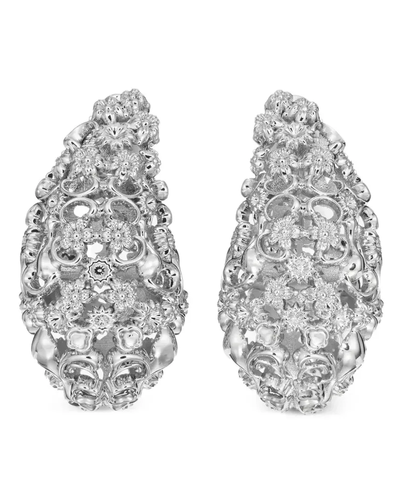 Tory Burch filigree pierced earrings - Silber Silber