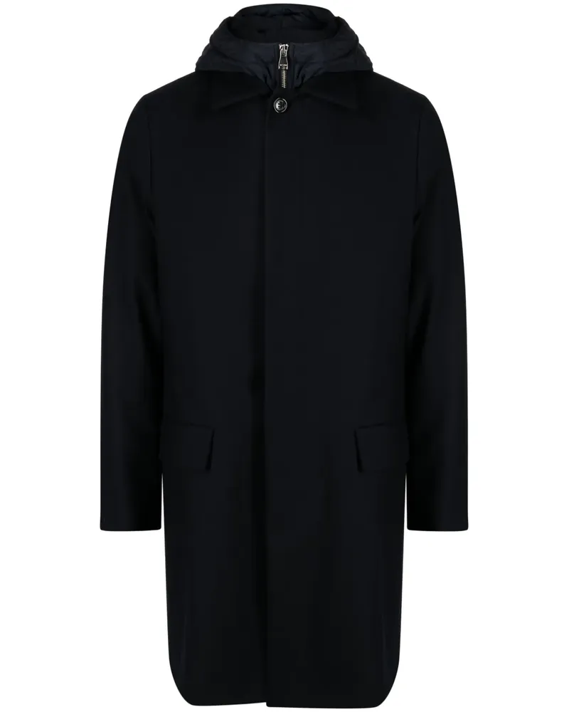 Valstar Flanellmantel im Layering-Look - Blau Blau