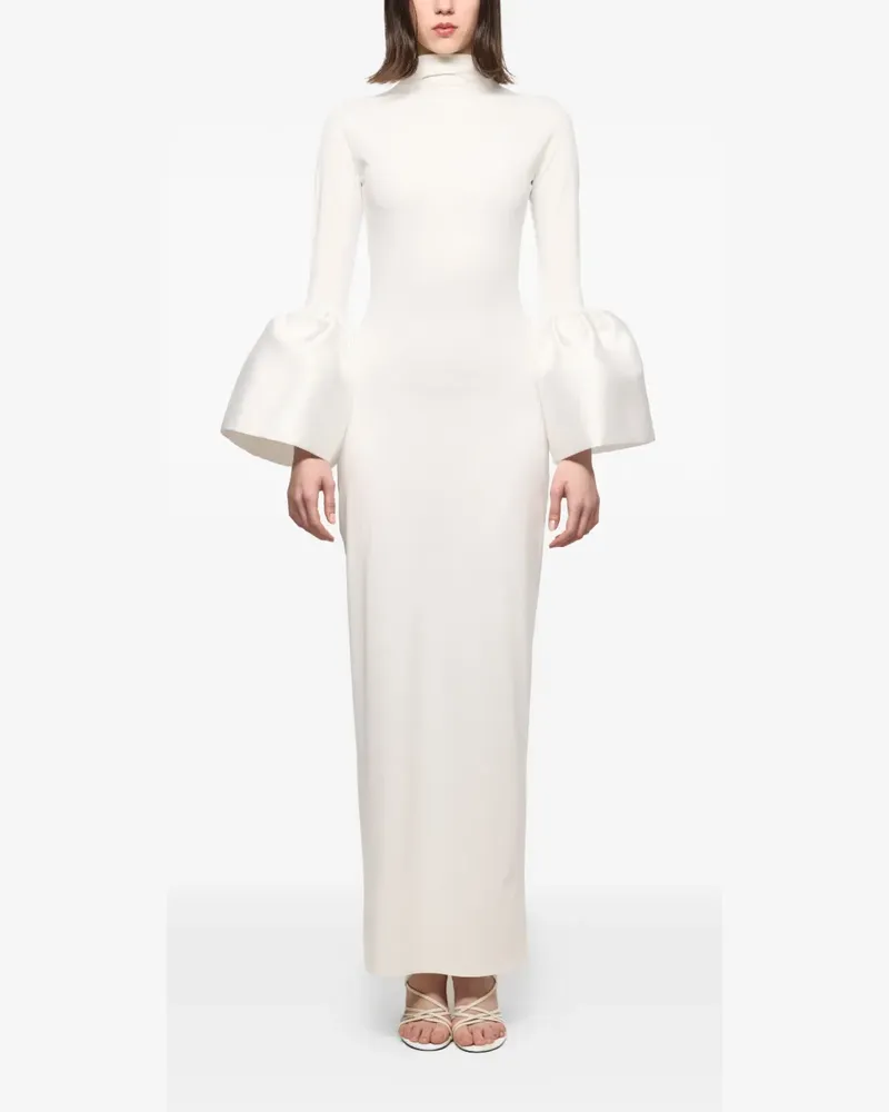 ATU Body Couture Midikleid mit weiten Ärmeln - Weiß Weiß