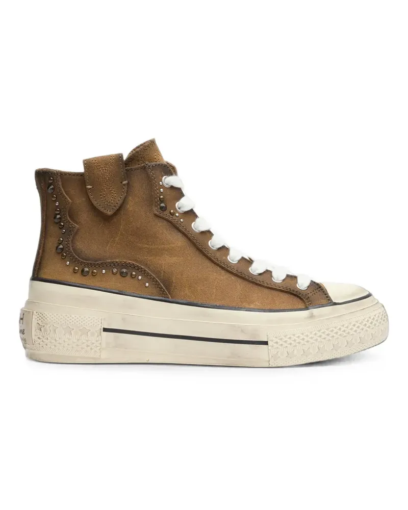 ash High-Top-Sneakers im Distressed-Look - Braun Braun